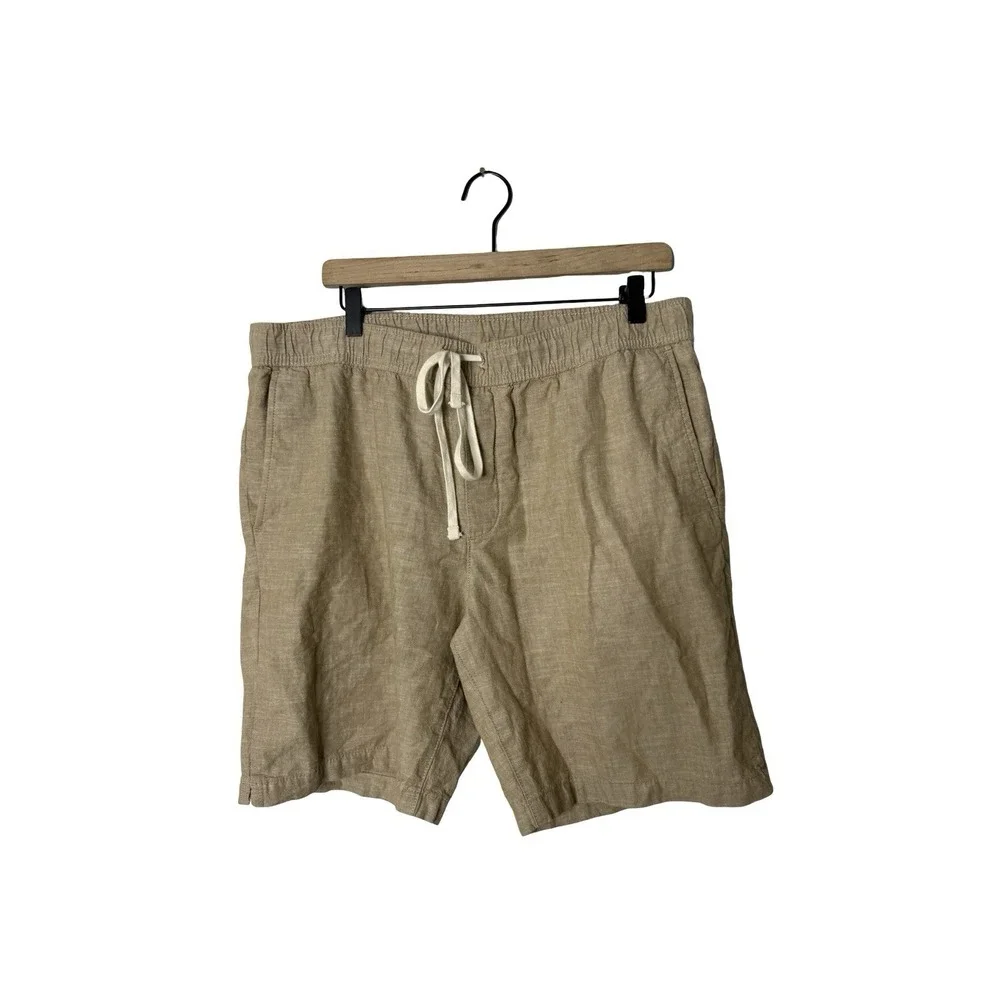 Banana Republic Deck Shorts‎ Men size large tan Elastic Drawstring 8